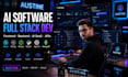 do ai software development, full stack custom website, back front end developer