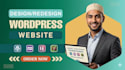 design redesign wordpress website, website development as a full stack developer