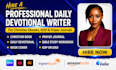 daily devotional design format christian KDP journal