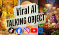 create viral ai talking object, ai talking fruit, ai avatar