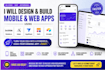 build no code mobile app using bubble flutterflow or adalo for ios  andriod