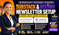 setup substack newsletter, beehiiv blog and publish SEO posts