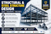 design steel structures and structural engineering drawings, structural analysis