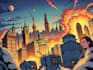 comic book illustration with comic book