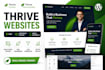 design thrive website using thrive architect and theme builder