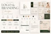 design elegant signature logo with full branding kit