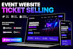 build responsive event website ticket selling event booking conference website