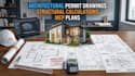 prepare architectural permit drawings, structural calculations mep plans