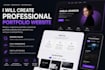 create a modern personal portfolio website
