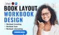 format reformat design editable indesign workbook cover, canva workbook design