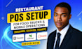 setup restaurant pos for food trucks using square clover toast