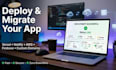 deploy and migrate your app to vercel, netlify, AWS, firebase, or custom domain