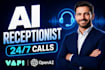build an ai voice agent receptionist for inbound and outbound calls