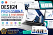 design professional real estate presentation, pitch deck, and property list
