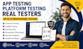 setup app testing website testing website review 12 testers mobile app testing