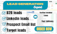 do targeted b2b lead generation linkedin leads verified email list building