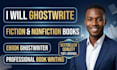 ghostwrite fiction and nonfiction book as ghostwriter