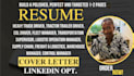 write truck driver cdl driver fleet manager operations manager supply chain CV