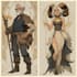fantasy character art and unique fantasy character