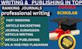 write and publish research articles in google scholar journals