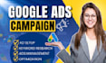 setup and manage google ads campaign