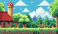 create pixel art background game assets scene animation rpg tileset tilemap
