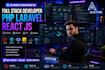 do website development as full stack PHP laravel and react js developer