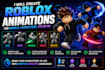 create roblox animation for model, character, r15, r6 ,roblox combat,vfx effect
