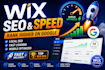boost your wix site, local SEO and speed optimization