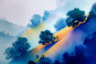 paint a beautiful watercolour illustration