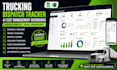 create trucking dispatch logistic tracker fleet management dashboard spreadsheet