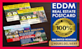 nice real estate postcard design
