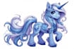 draw cute pony character in cartoon style