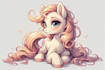 create high quality pony character design for oyu
