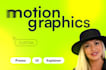 create saas promo motion graphics video