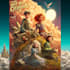 create a premium childrens book cover illustration