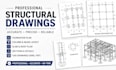 create modern structural drawing, structural engineer and calculations