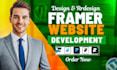 design framer website, framer landing page as framer developer for your business