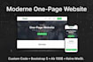 make a moderne onepage website mit custom code ohne mwst
