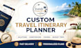 plan your perfect vacation itinerary