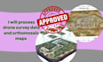 process drone survey data and orthomosaic maps