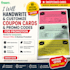 handwrite and customize coupon cards and promo codes