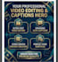 do professional video editing and captions
