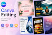 design modern canva social media posts