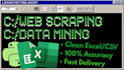do web scraping and data mining from any website