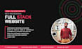 build a full stack website, frontend development and backend