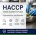 create haccp food safety system and documentation