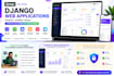 develop a complete django web application with admin dashboard