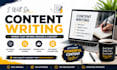 write SEO blog articles and website content