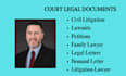 assist with pro se litigation and legal document drafting